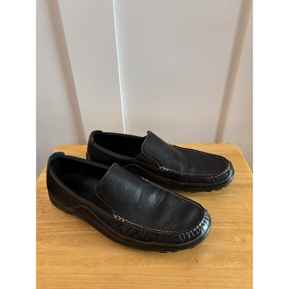Cole Haan Men’s Black Leather Slip On Loafers Driving Shoes Size 11.5M Comfort main image 5